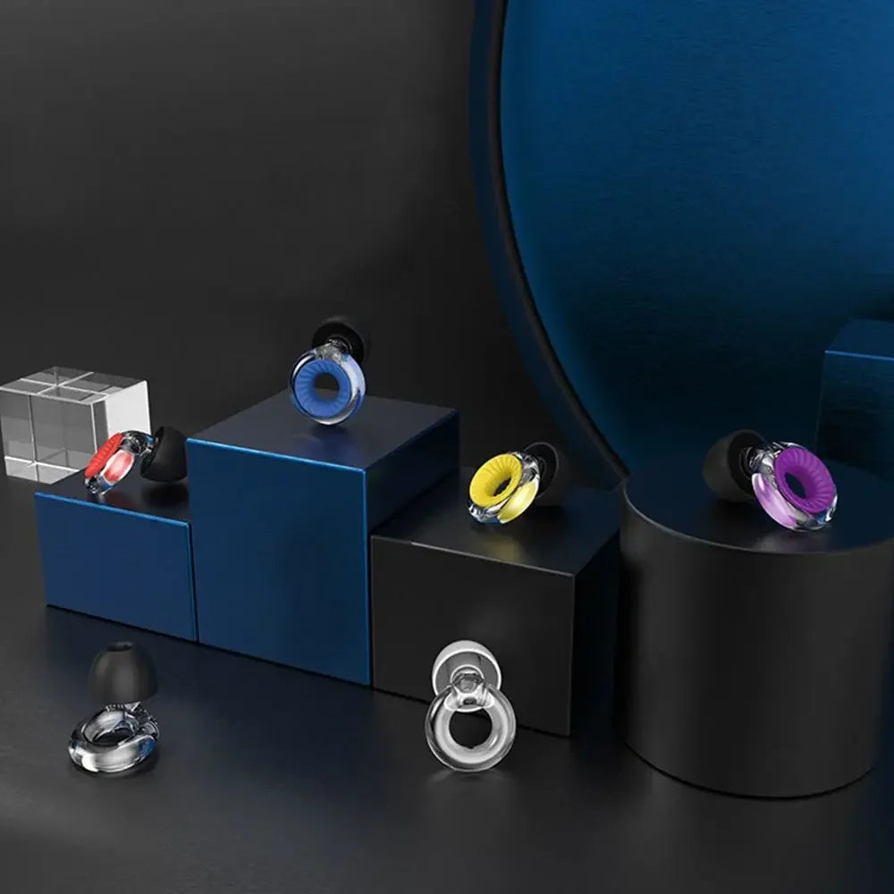 Ear Loop Earplugs - Silicone Earplugs for Swimming, Sleep, Noise Cancellation, and Noise Reduction