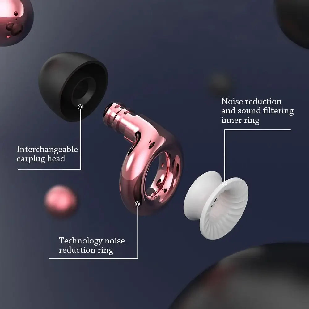 Ear Loop Earplugs - Silicone Earplugs for Swimming, Sleep, Noise Cancellation, and Noise Reduction