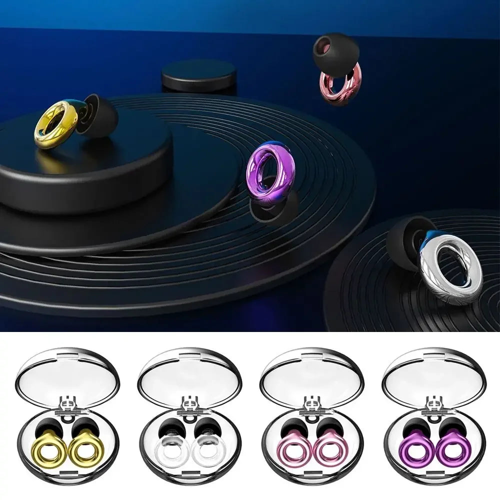 Ear Loop Earplugs - Silicone Earplugs for Swimming, Sleep, Noise Cancellation, and Noise Reduction